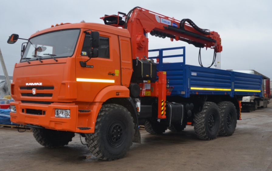 Бортовой автомобиль КАМАЗ 43118 c КМУ Hangil HGC 976