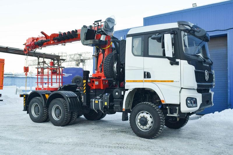 Тягач SHACMAN x3000 с КМУ Kanglim KS 2056